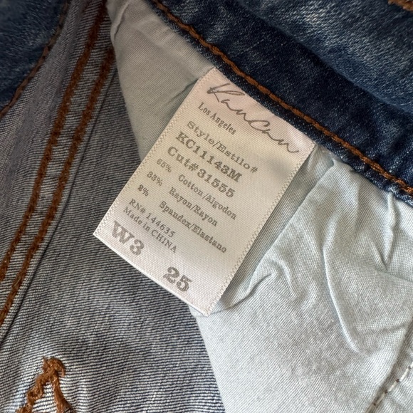 KanCan Blue Distressed Jean Shorts - Picture 3 of 4